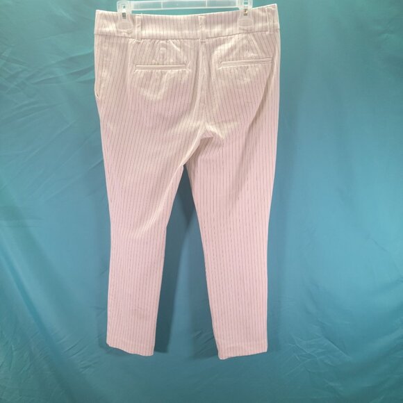 Loft Marisa Skinny Pinstripe Pants Size 4 Women's - Picture 5 of 7